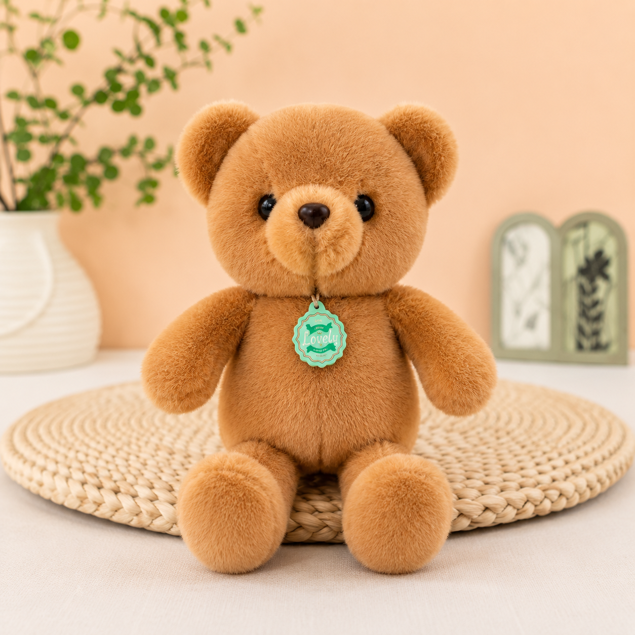 Brown plush teddy bear