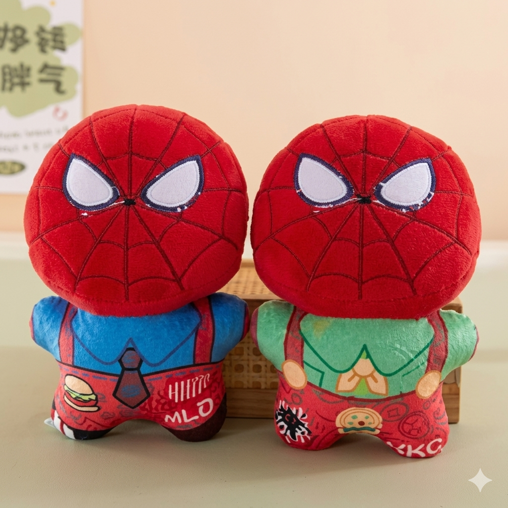 Marvel Superhero Plush Dolls – Soft Spiderman & Avengers Inspired Stuffed Toys for Kids and Collectors