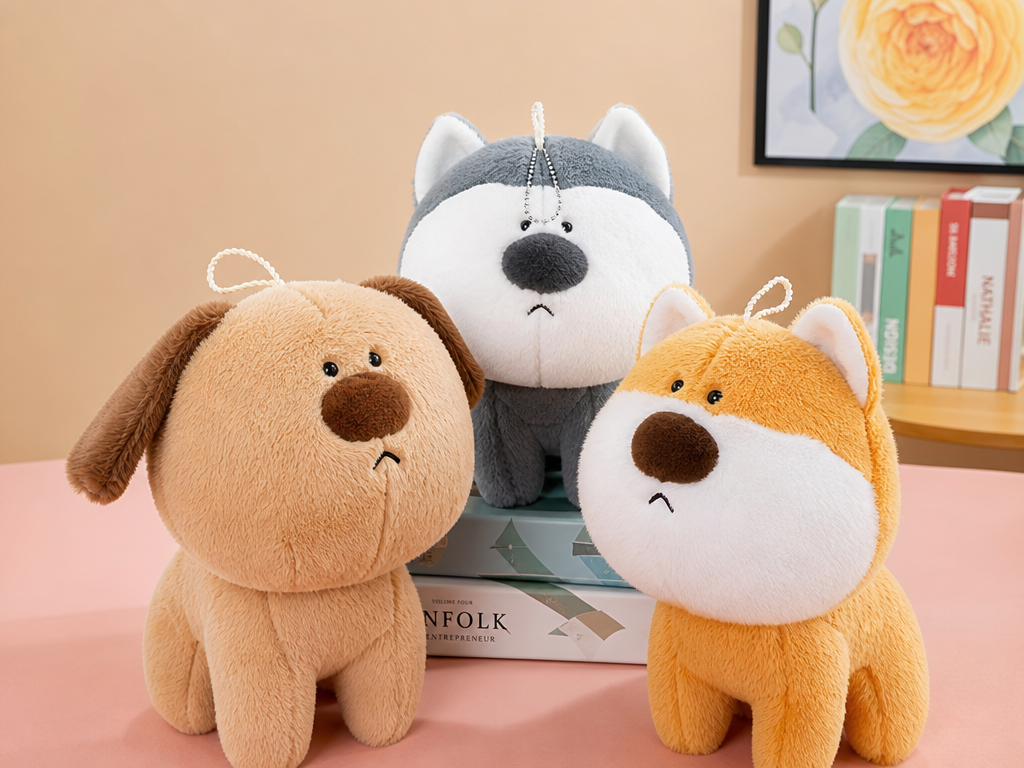 Husky themed plush toy